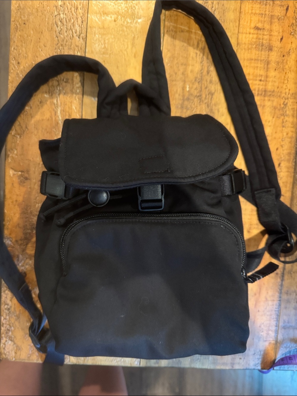 Vera Bradley Black Mini Backpack